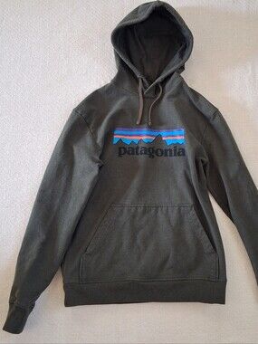 patagonia ♡ uprisal hoody p-6 organic cotton olive green mix small